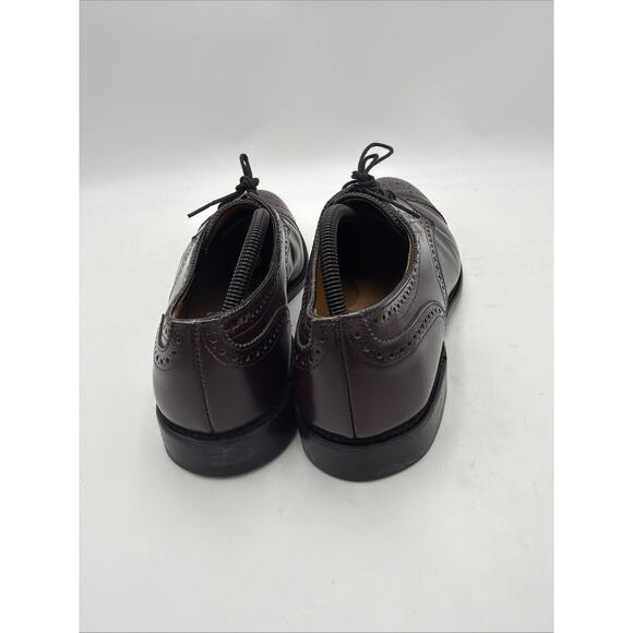 ALLEN EDMONDS Mens Dress Shoes Black Cherry Burgundy Leather Oxfords Size 11.5 R main image 10